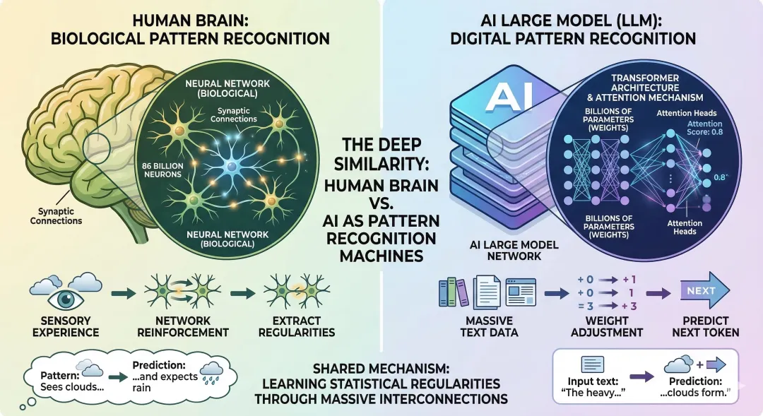 人脑与大模型对比