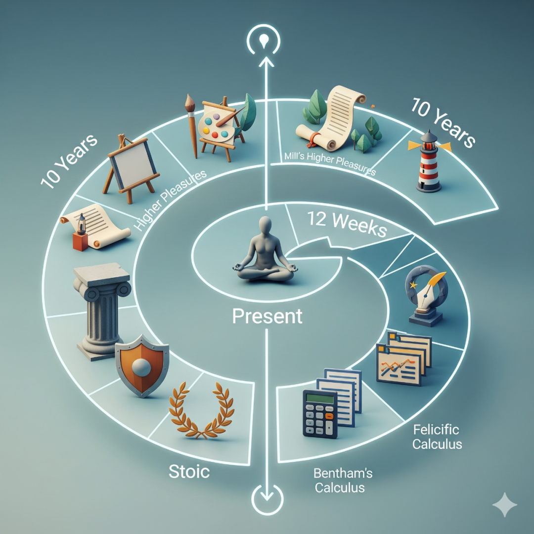 时间坐标：当下、十二周、十年