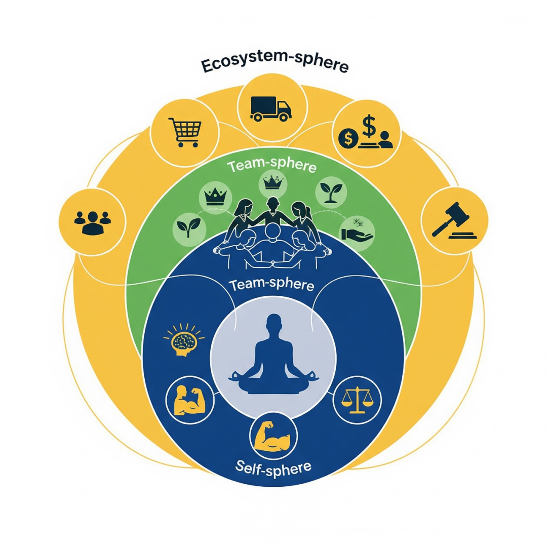 空间坐标：自我圈、团队圈、生态圈