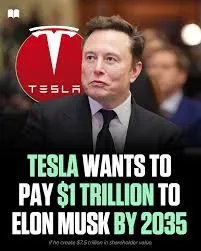 Tesla wants to pay $1 trillion to Elon Musk by 2035