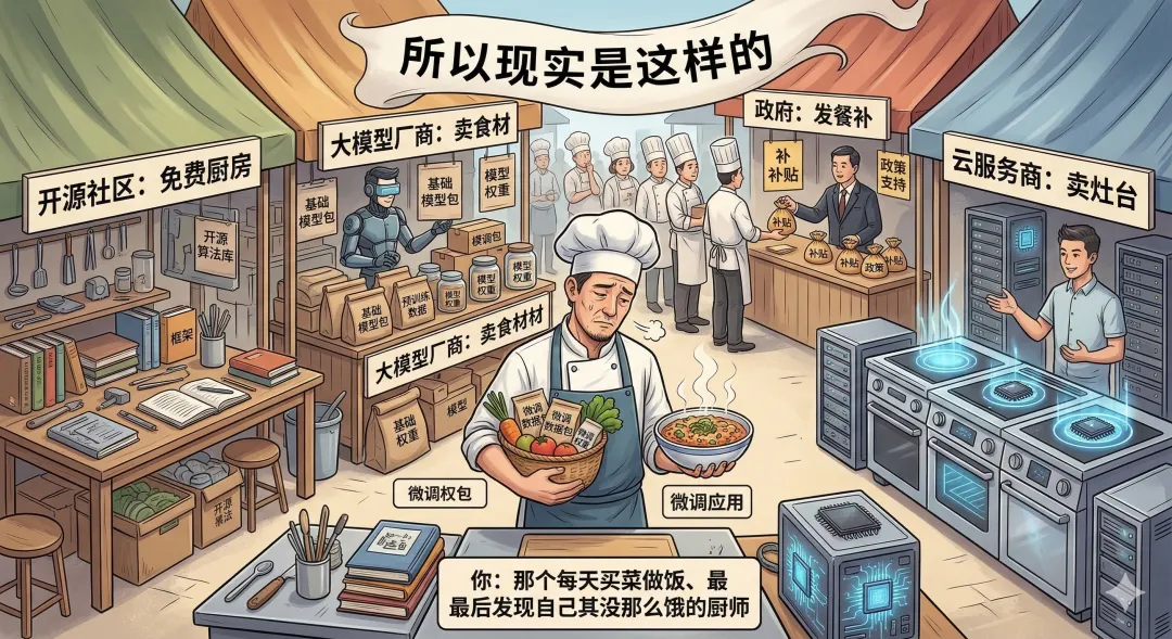 厨房与厨师插图